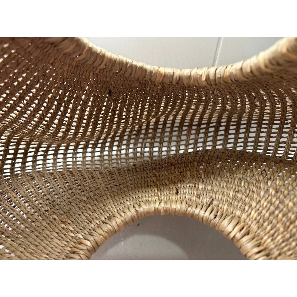 Woven Grass Medium Half-Round Beach Everyday Tote Bag - Picture 6 of 6